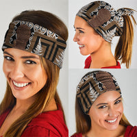 Wahaika New Zealand Neck Gaiter Maori Weapon Kowhaiwhai Fern Poutama Motifs