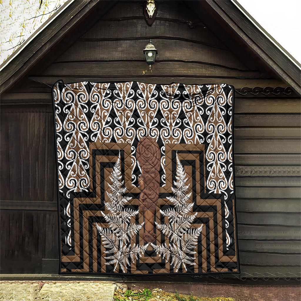 Wahaika New Zealand Quilt Maori Weapon Kowhaiwhai Fern Poutama Motifs