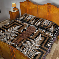 Wahaika New Zealand Quilt Bed Set Maori Weapon Kowhaiwhai Fern Poutama Motifs