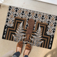Wahaika New Zealand Rubber Doormat Maori Weapon Kowhaiwhai Fern Poutama Motifs