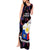 Philippines Football Tank Maxi Dress 2023 World Cup Go Filipinas Feather Black Version LT14 - Polynesian Pride