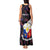 Custom Philippines Football Tank Maxi Dress 2023 World Cup Go Filipinas Feather Black Version LT14 - Polynesian Pride