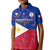 Custom Philippines Football Kid Polo Shirt 2023 World Cup Go Filipinas Feather Flag Version LT14 Kid Blue - Polynesian Pride