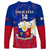 Custom Philippines Football Long Sleeve Shirt 2023 World Cup Go Filipinas Feather Flag Version LT14 - Polynesian Pride