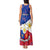 Custom Philippines Football Tank Maxi Dress 2023 World Cup Go Filipinas Feather Flag Version LT14 - Polynesian Pride