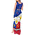 Custom Philippines Football Tank Maxi Dress 2023 World Cup Go Filipinas Feather Flag Version LT14 - Polynesian Pride