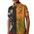 Custom Fiji And Australia Rugby Kid Polo Shirt Fijian Tapa Pattern With Aussie Aboriginal Art