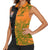 Custom Fiji And Australia Rugby Women Sleeveless Polo Shirt Fijian Tapa Pattern With Aussie Aboriginal Art