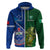 Samoa And Ireland Rugby Hoodie 2023 World Cup Manu Samoa With Shamrocks LT14 - Polynesian Pride