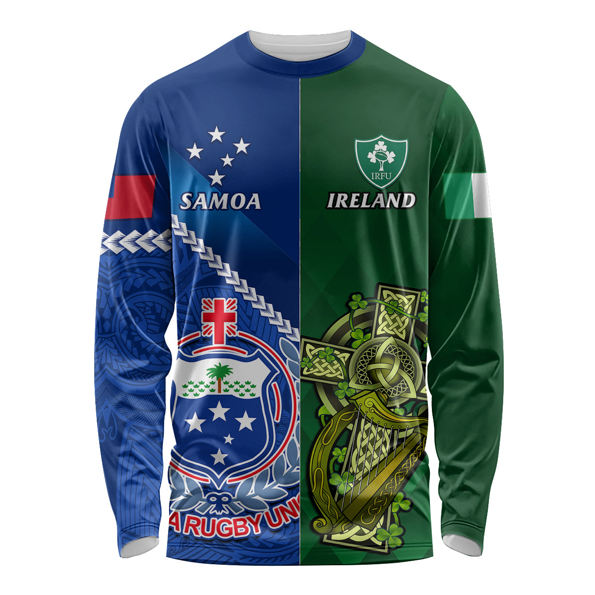 samoa-and-ireland-rugby-long-sleeve-shirt-2023-world-cup-manu-samoa-with-shamrocks