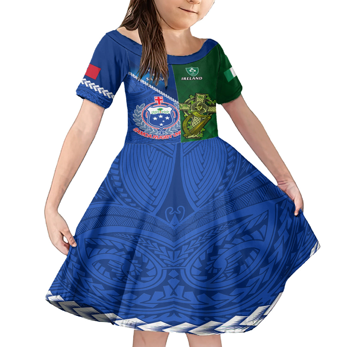 custom-samoa-and-ireland-rugby-family-matching-tank-maxi-dress-and-hawaiian-shirt-2023-world-cup-manu-samoa-with-shamrocks