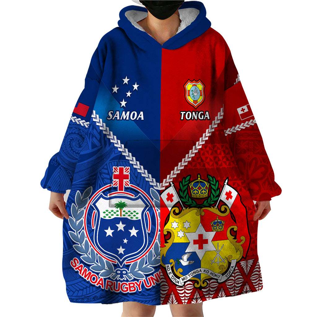 custom-samoa-and-tonga-rugby-wearable-blanket-hoodie-2023-world-cup-manu-samoa-with-ikale-tahi