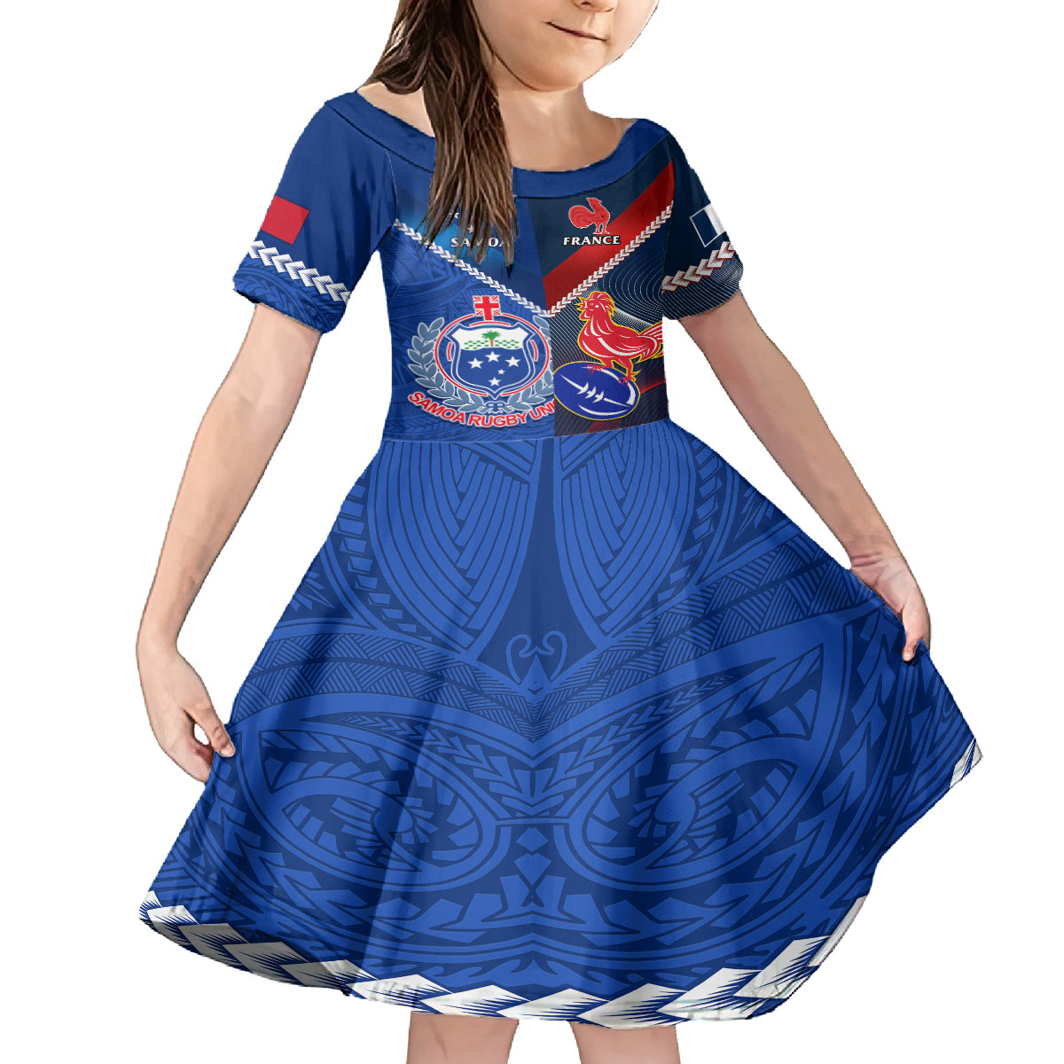 samoa-and-france-rugby-family-matching-tank-maxi-dress-and-hawaiian-shirt-2023-world-cup-manu-samoa-with-les-bleus