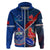 Samoa And France Rugby Hoodie 2023 World Cup Manu Samoa With Les Bleus LT14 - Polynesian Pride