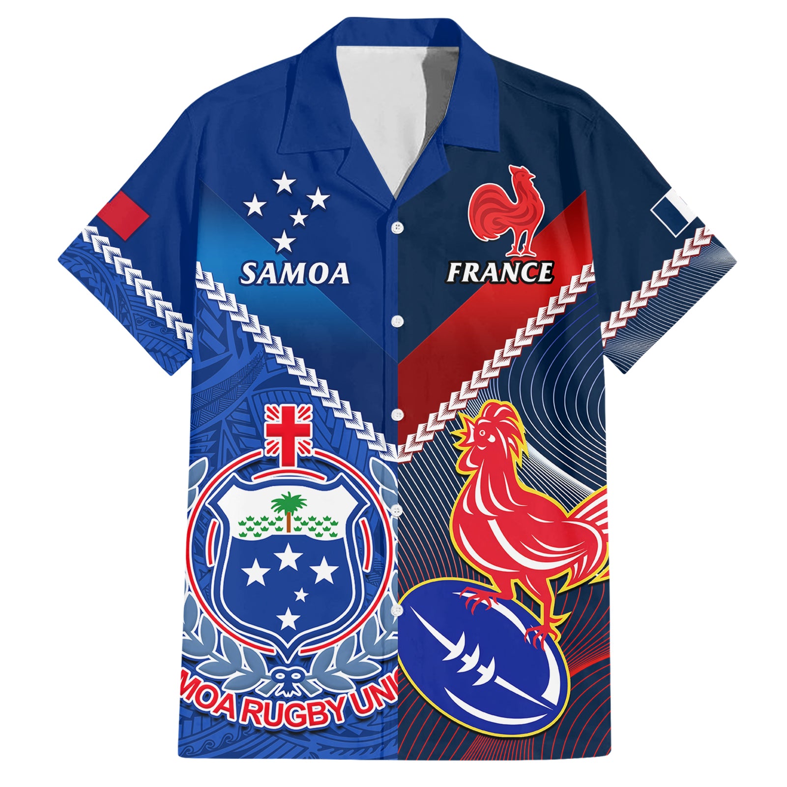 custom-samoa-and-france-rugby-hawaiian-shirt-2023-world-cup-manu-samoa-with-les-bleus