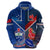 Custom Samoa And France Rugby Hoodie 2023 World Cup Manu Samoa With Les Bleus LT14 - Polynesian Pride