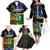 South Sea Islanders Family Matching Off Shoulder Long Sleeve Dress and Hawaiian Shirt Kanakas With Solomon Islands Coat Of Arms LT14 Black - Polynesian Pride