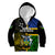 South Sea Islanders Kid Hoodie Kanakas With Solomon Islands Coat Of Arms LT14 Zip Hoodie Black - Polynesian Pride