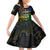 South Sea Islanders Kid Short Sleeve Dress Kanakas With Solomon Islands Coat Of Arms LT14 KID Black - Polynesian Pride