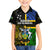 Personalised South Sea Islanders Family Matching Puletasi Dress and Hawaiian Shirt Kanakas With Solomon Islands Coat Of Arms LT14 Son's Shirt Black - Polynesian Pride