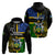 Personalised South Sea Islanders Hoodie Kanakas With Solomon Islands Coat Of Arms LT14 - Polynesian Pride