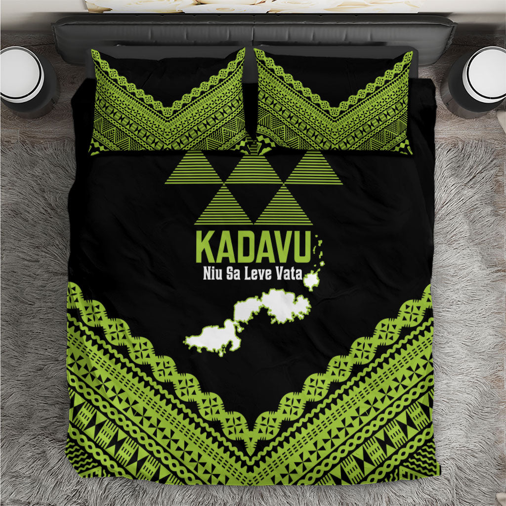 Kadavu Fiji 2026 Rugby Bedding Set Niu Sa Leve Vata Fijian Tapa Pattern LT14 Black - Polynesian Pride