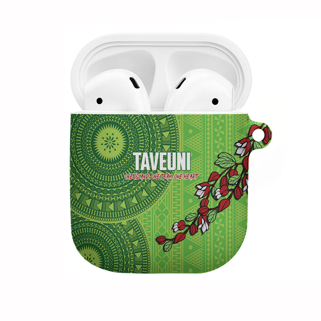 Taveuni Fiji 2026 Rugby AirPods Case Tagimoucia Fijian Tapa Pattern