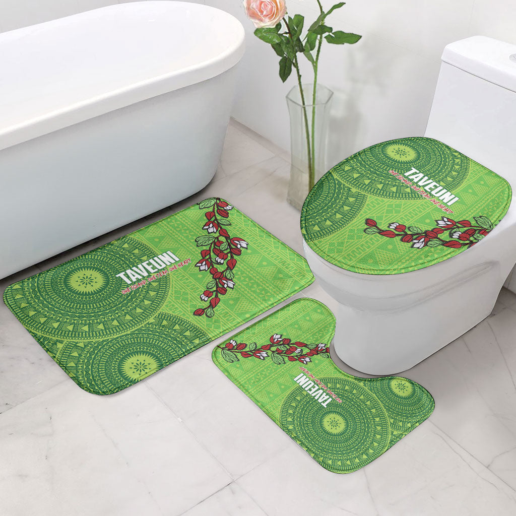 Taveuni Fiji 2026 Rugby Bathroom Set Tagimoucia Fijian Tapa Pattern LT14 - Polynesian Pride