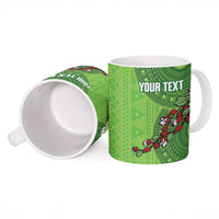Taveuni Fiji 2026 Rugby Custom Ceramic Mug Tagimoucia Fijian Tapa Pattern LT14 - Polynesian Pride
