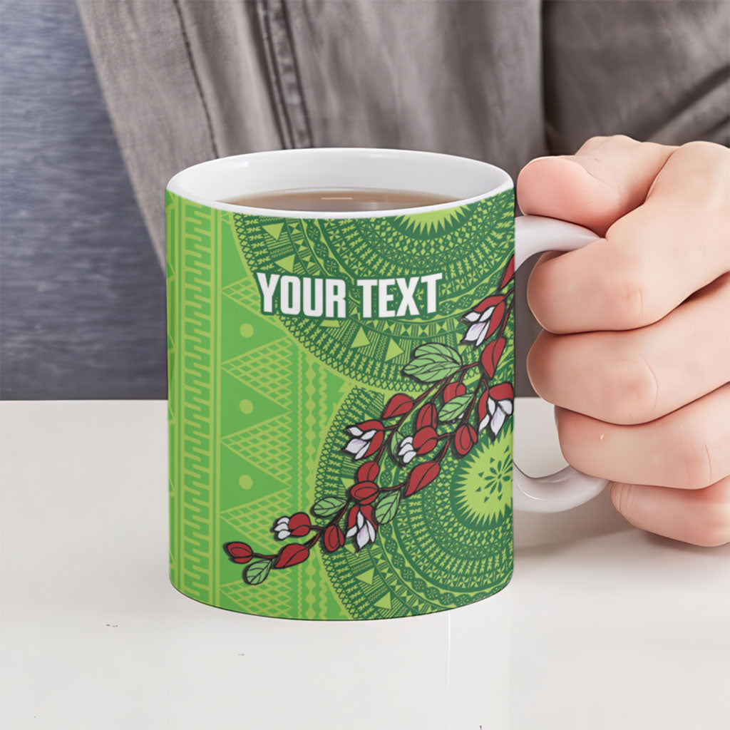 Taveuni Fiji 2026 Rugby Custom Ceramic Mug Tagimoucia Fijian Tapa Pattern LT14 - Polynesian Pride