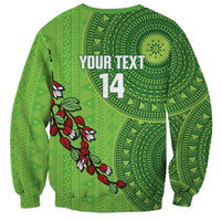 Taveuni Fiji 2026 Rugby Custom Sweatshirt Tagimoucia Fijian Tapa Pattern LT14 - Polynesian Pride