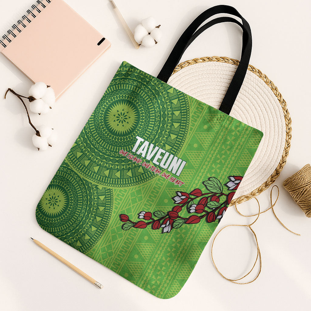 Taveuni Fiji 2026 Rugby Tote Bag Tagimoucia Fijian Tapa Pattern