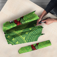 Taveuni Fiji 2026 Rugby Umbrella Tagimoucia Fijian Tapa Pattern LT14 - Polynesian Pride