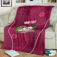 Lautoka Fiji 2026 Rugby Custom Blanket Go Maroons Fijian Tapa Pattern LT14 - Polynesian Pride