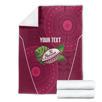 Lautoka Fiji 2026 Rugby Custom Blanket Go Maroons Fijian Tapa Pattern LT14 - Polynesian Pride