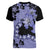 Purple Hawaii Women V Neck T Shirt Tapa Cloth Mix Tropical Flowers Pastel Vibes LT14 - Polynesian Pride