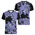 Purple Hawaii Women V Neck T Shirt Tapa Cloth Mix Tropical Flowers Pastel Vibes LT14 - Polynesian Pride