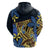 Polynesia Fabric Hoodie Polynesian Tribal With Frangipani Flowers LT14 - Polynesian Pride