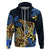 Polynesia Fabric Hoodie Polynesian Tribal With Frangipani Flowers LT14 - Polynesian Pride