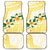 Gold And White Polynesia Plumeria Car Mats Curves Tropical Vibes