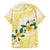 Gold And White Polynesia Plumeria Hawaiian Shirt Curves Tropical Vibes