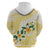 Gold And White Polynesia Plumeria Hoodie Curves Tropical Vibes