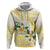 Gold And White Polynesia Plumeria Hoodie Curves Tropical Vibes