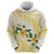 Gold And White Polynesia Plumeria Hoodie Curves Tropical Vibes