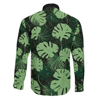 Green Hawaii Kukui Nut Lei Family Matching Off Shoulder Short Dress and Hawaiian Shirt Hawaiian Pattern Monstera Tropical Vibes LT14 - Polynesian Pride