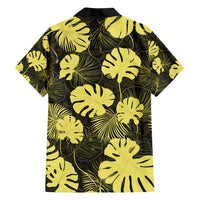 Yellow Hawaii Kukui Nut Lei Family Matching Puletasi and Hawaiian Shirt Hawaiian Pattern Monstera Tropical Vibes - Polynesian Pride