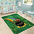 Hawaii Saint Patrick's Day Area Rug Funny Leprechaun With Pot Of Gold - Polynesian Tattoo