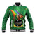 Hawaii Saint Patrick's Day Baseball Jacket Funny Leprechaun With Pot Of Gold - Polynesian Tattoo