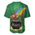 Hawaii Saint Patrick's Day Baseball Jersey Funny Leprechaun With Pot Of Gold - Polynesian Tattoo