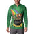 Hawaii Saint Patrick's Day Button Sweatshirt Funny Leprechaun With Pot Of Gold - Polynesian Tattoo